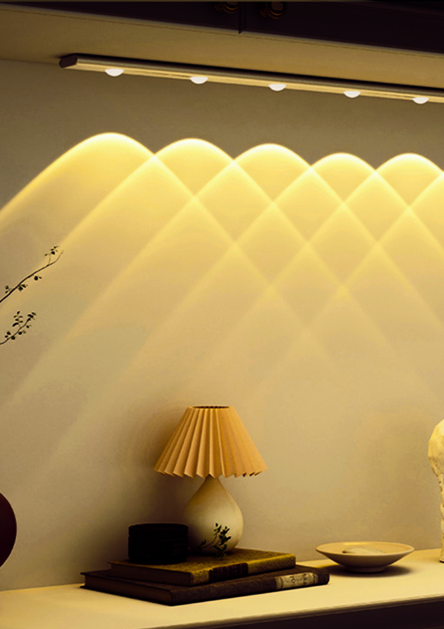 Luz LED nocturna ultra delgada para interior.